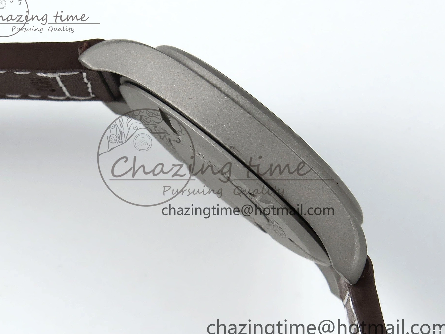 MIROTIME 0515 Pilot Mark XVIII Titanium BLSF 1:1 Best Edition Black Dial on Brown Leather Strap MIYOTA Popular 7020